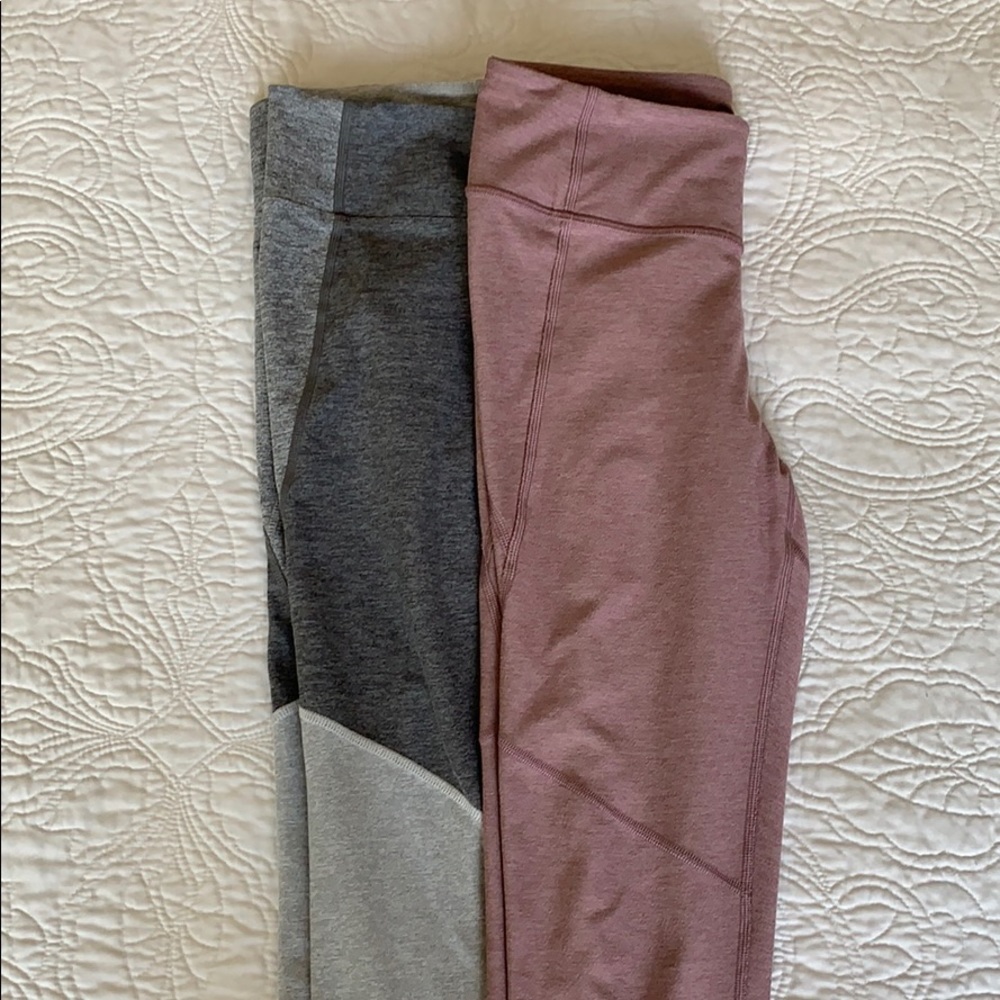 Bundle- Mauve & Two-Tone Grey OV Leggings